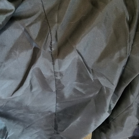 Free People- very GUC- steel blue,long blazer with  studs on pockets. Size 8 - Picture 5 of 7